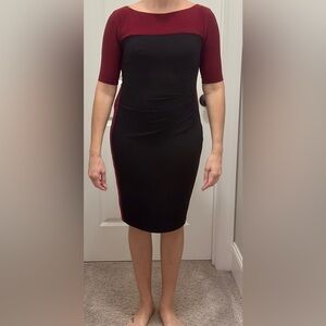 Chaos Black and Red Bodycon Dress